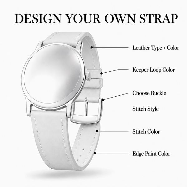 Custom Leather Watch Strap - Bespoke Watch Strap Live Preview