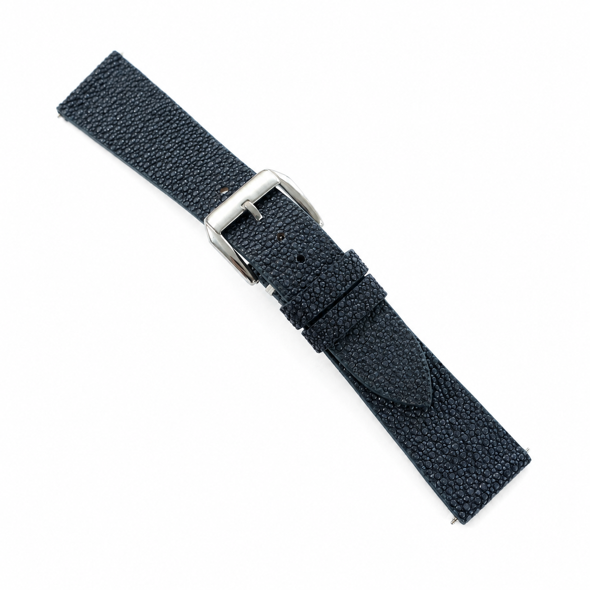 Midnight Navy Stingray Leather Watch Strap - Photo 6
