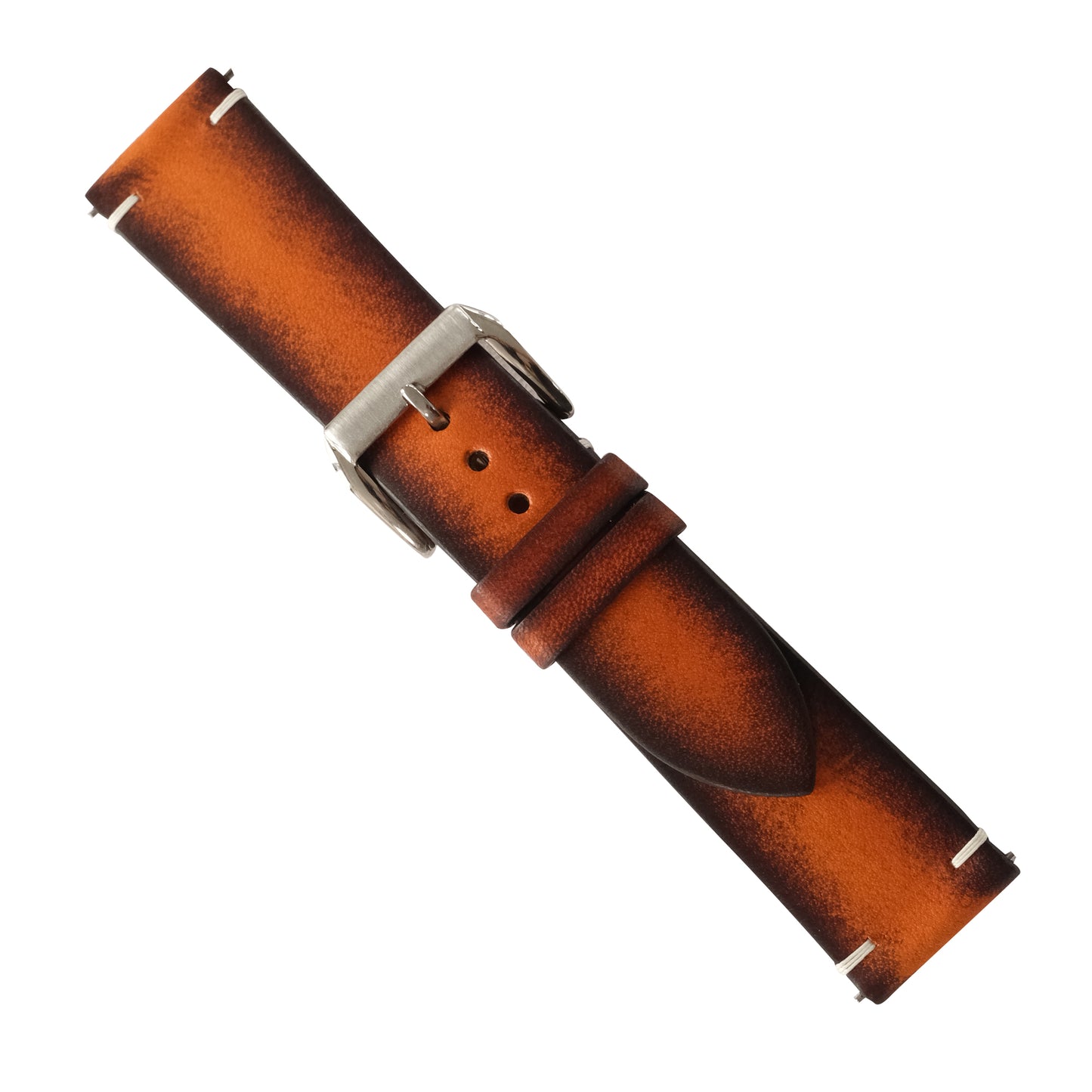 Patina Brown Coffee Vegetable Tanned Leather Watch Strap