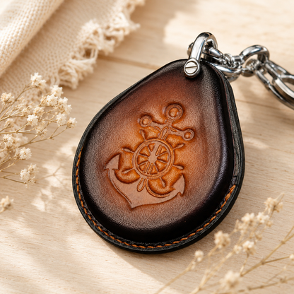 Harley-Davidson leather key fob cover handmade
