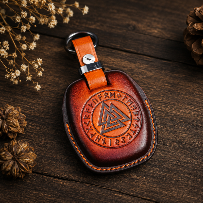 Harley-Davidson leather key fob cover