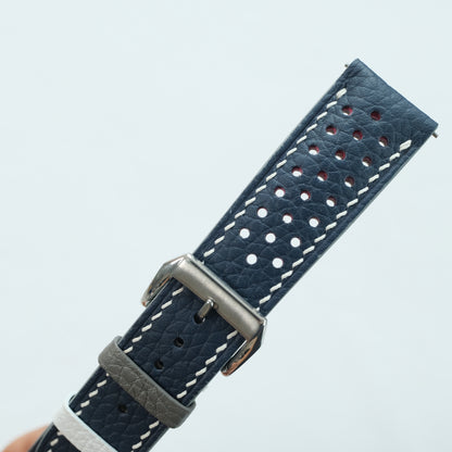 Custom Through-Hole Rally Leather Watch Strap - Bespoke Open Holes