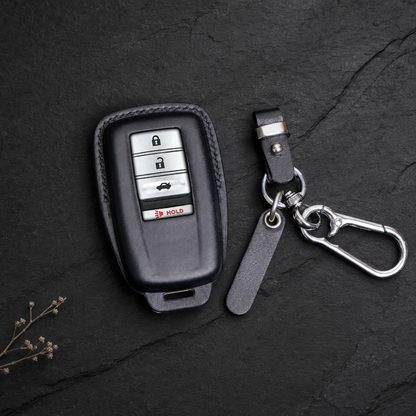 Acura Integra leather key fob cover - black smart key case