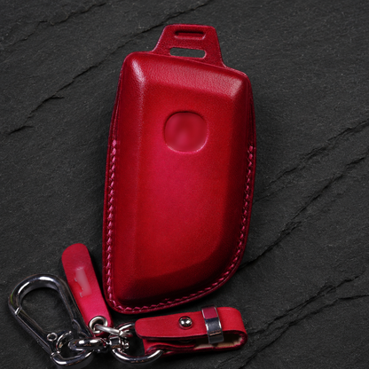 Acura MDX leather key fob cover detail