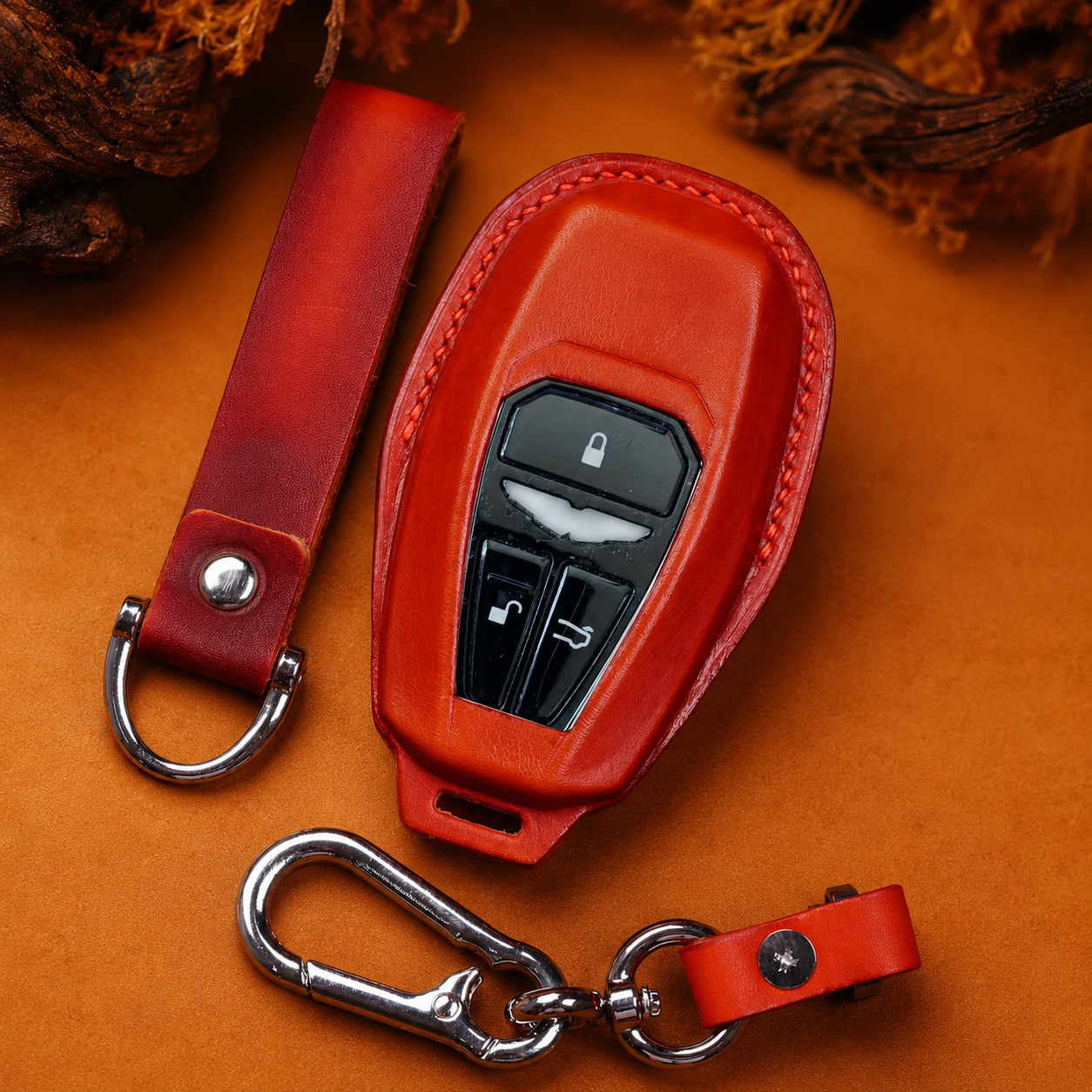 Aston Martin DB9 leather key fob cover