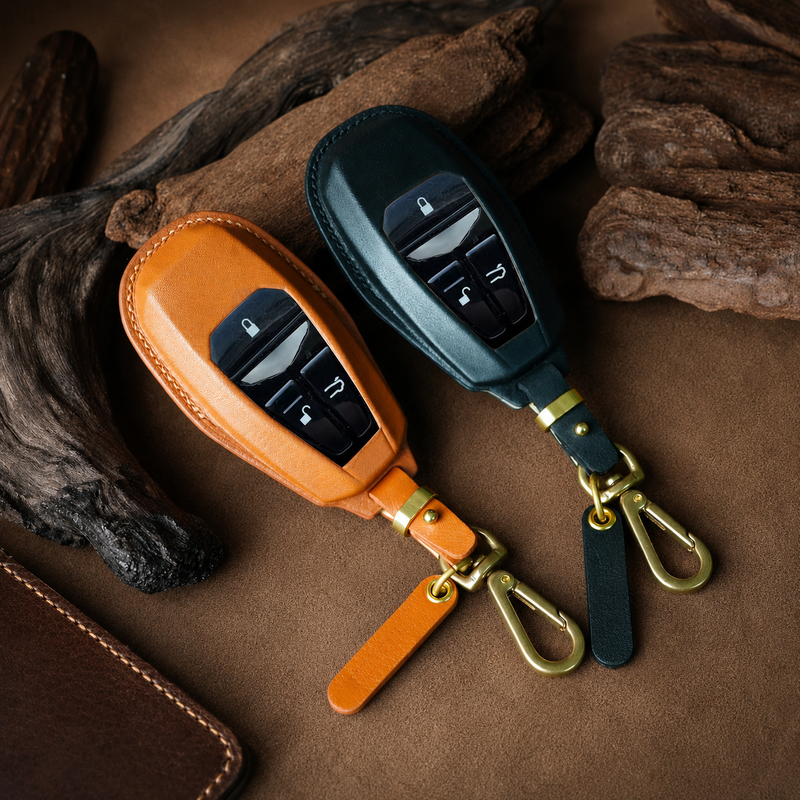 Aston Martin leather key fob cover