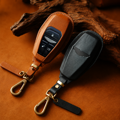 Aston Martin leather key fob cover pair