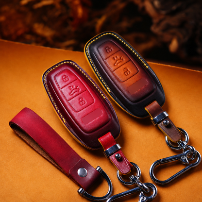 Audi Q7 leather key fob cover
