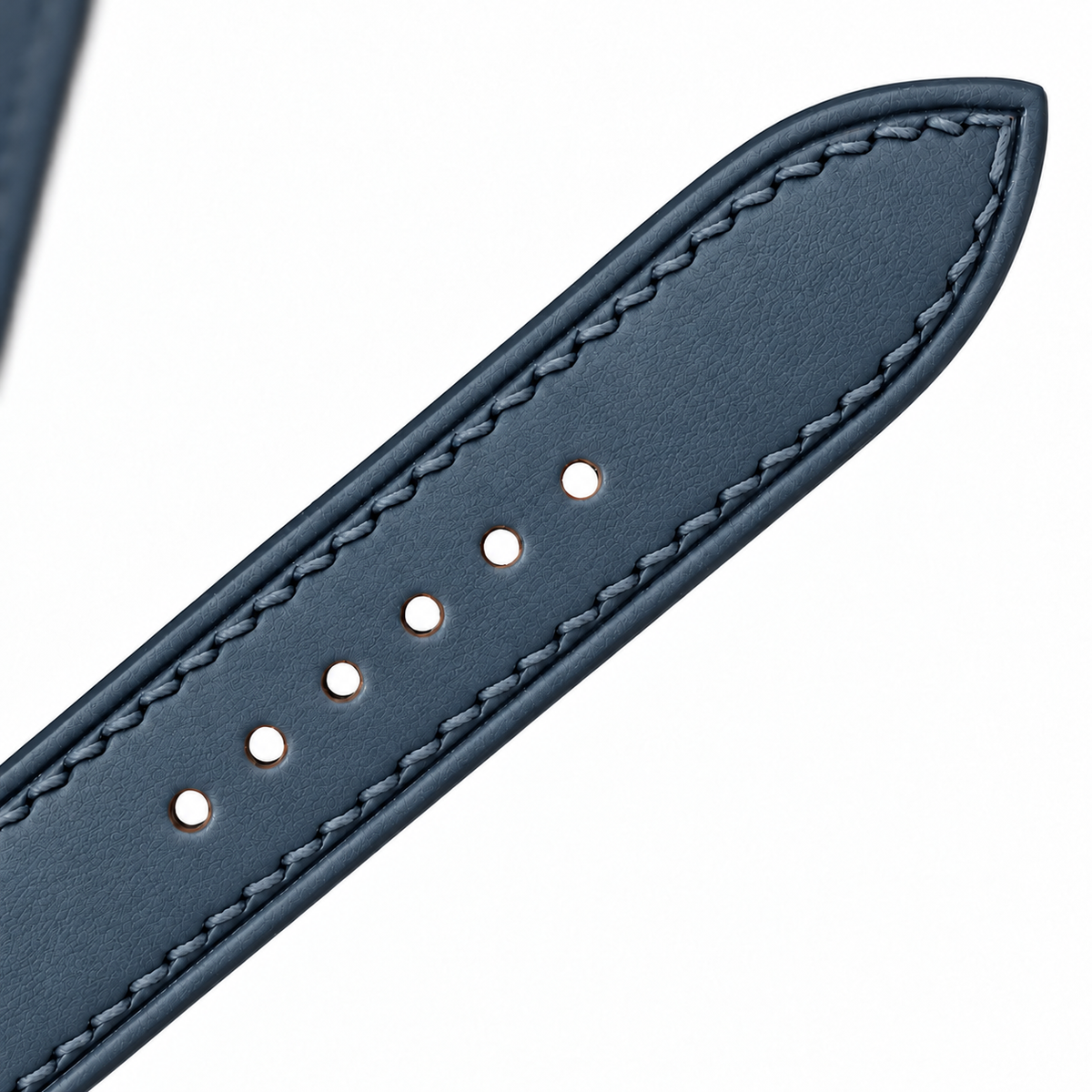 Deep Slate Blue Swift Leather Watch Strap - two piece alt