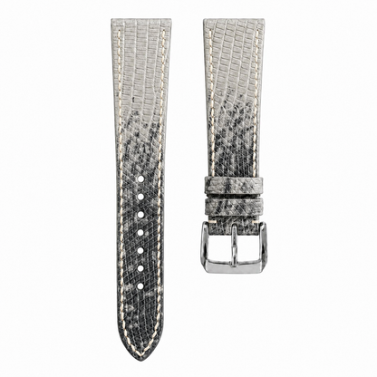 Natural Wild Grey Lizard Leather Watch Strap