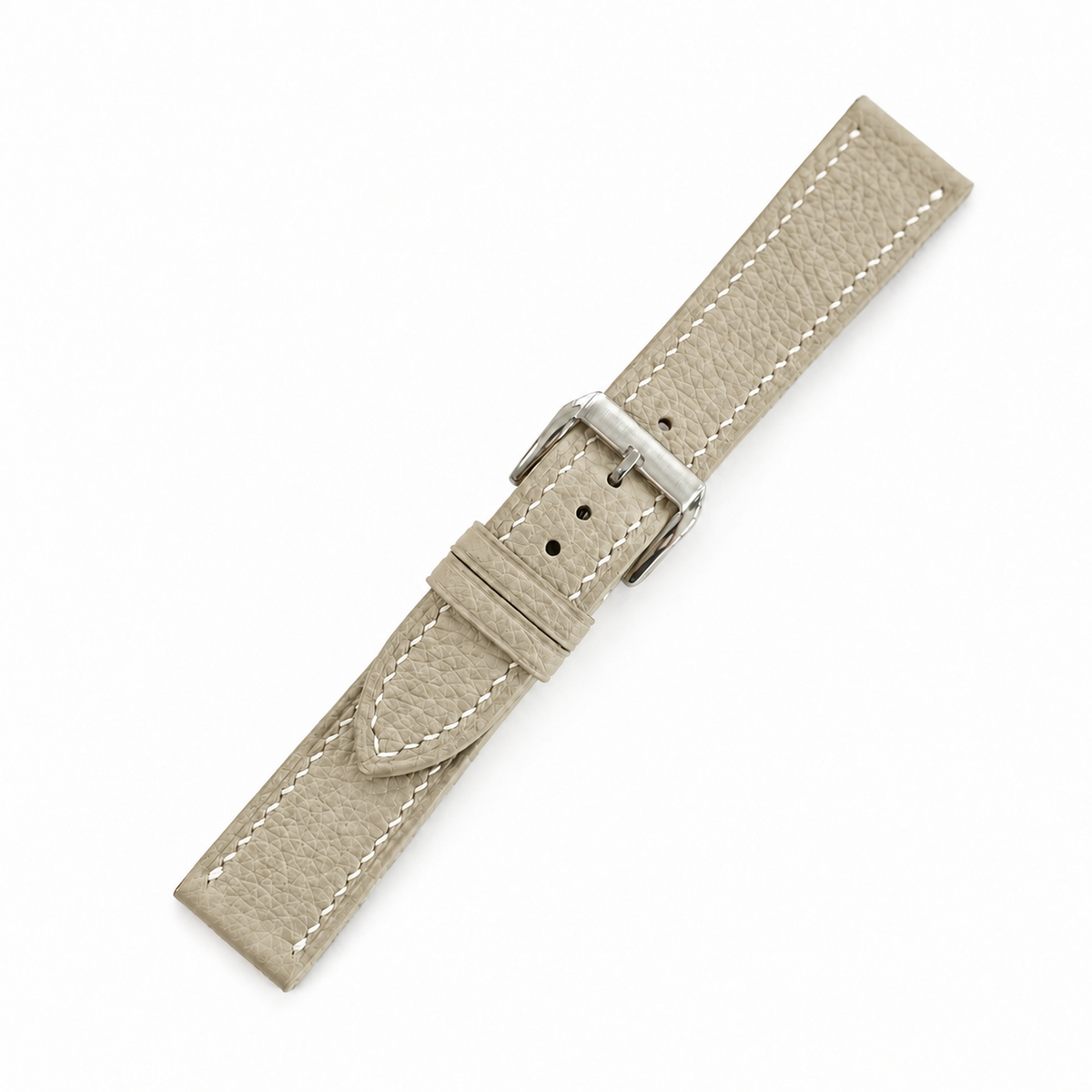 Beige Togo strap assembled diagonal view