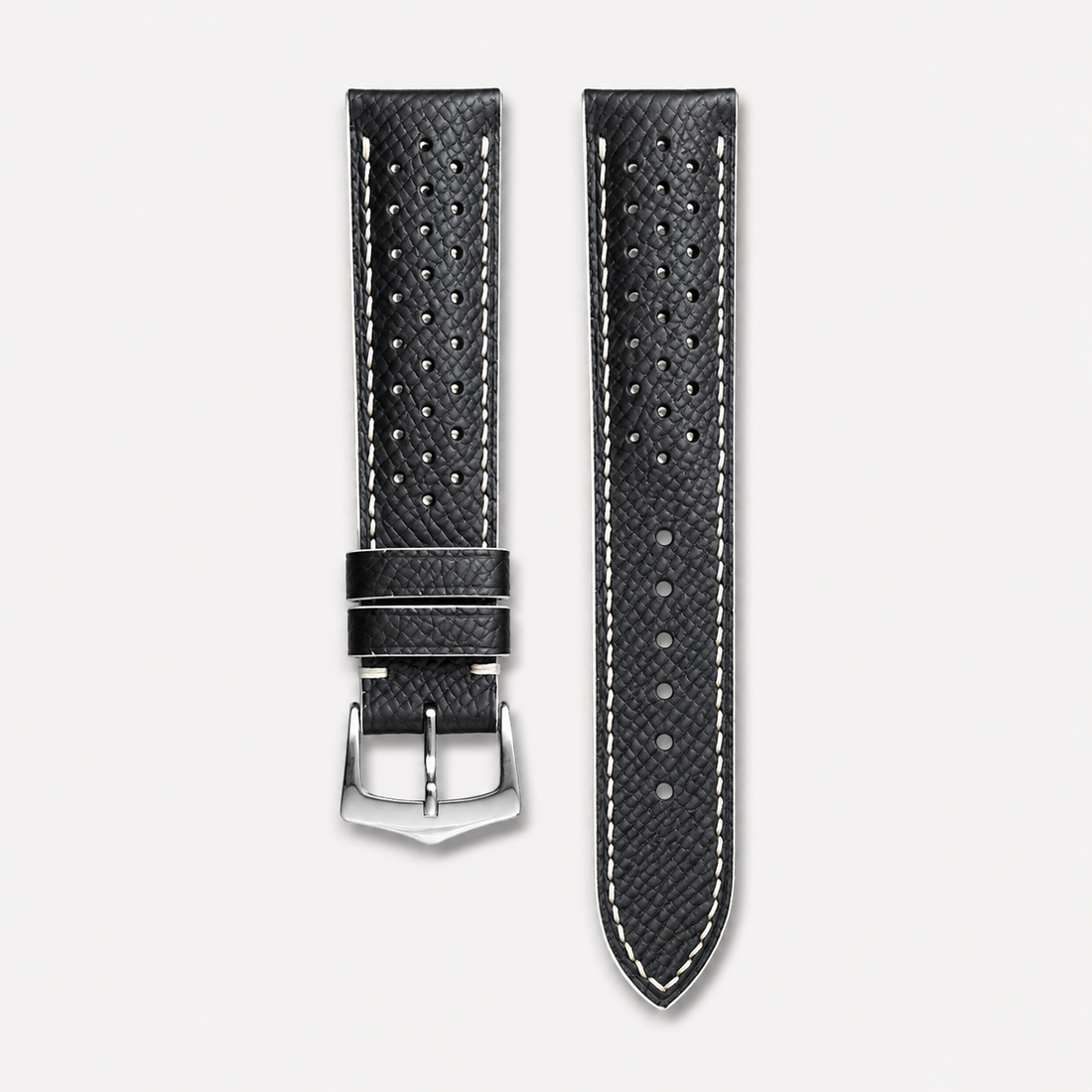 Black Epsom Leather Watch Strap