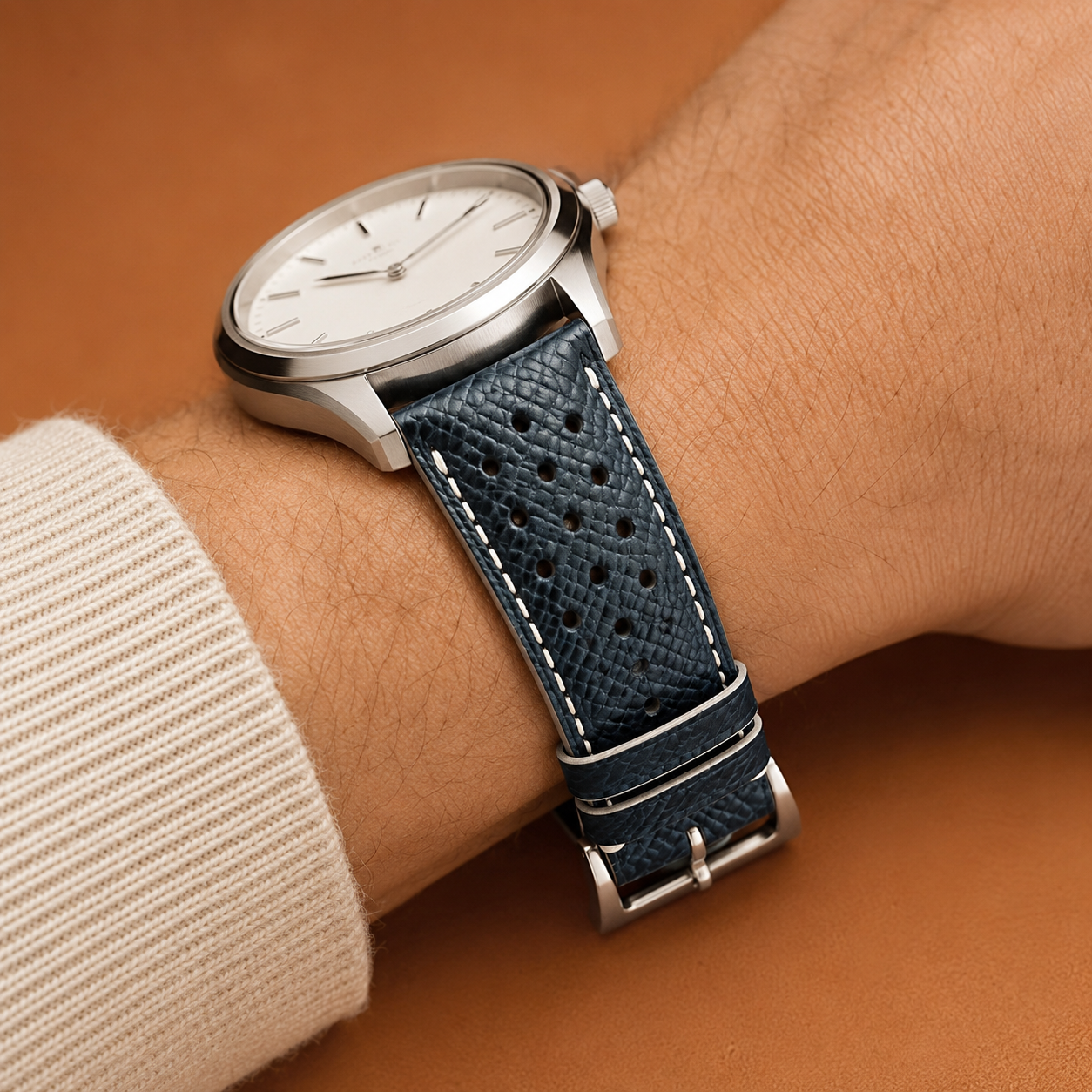 Black Epsom Leather Watch Strap