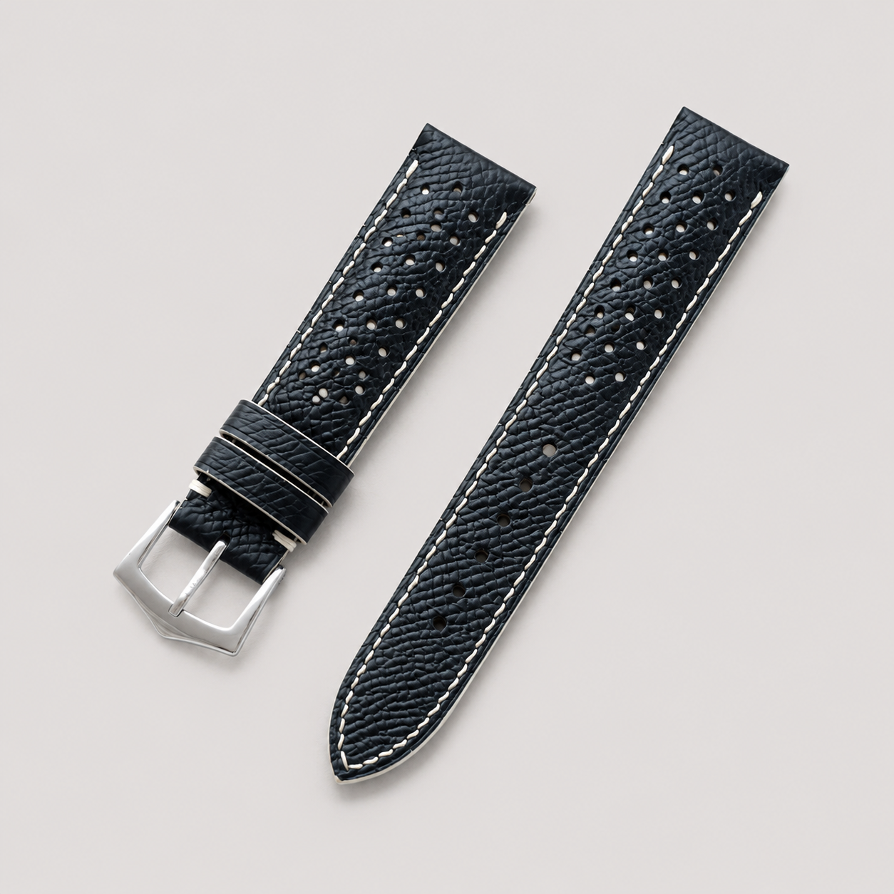Black Epsom Leather Watch Strap