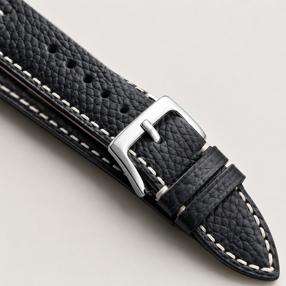 Black Epsom Leather Watch Strap
