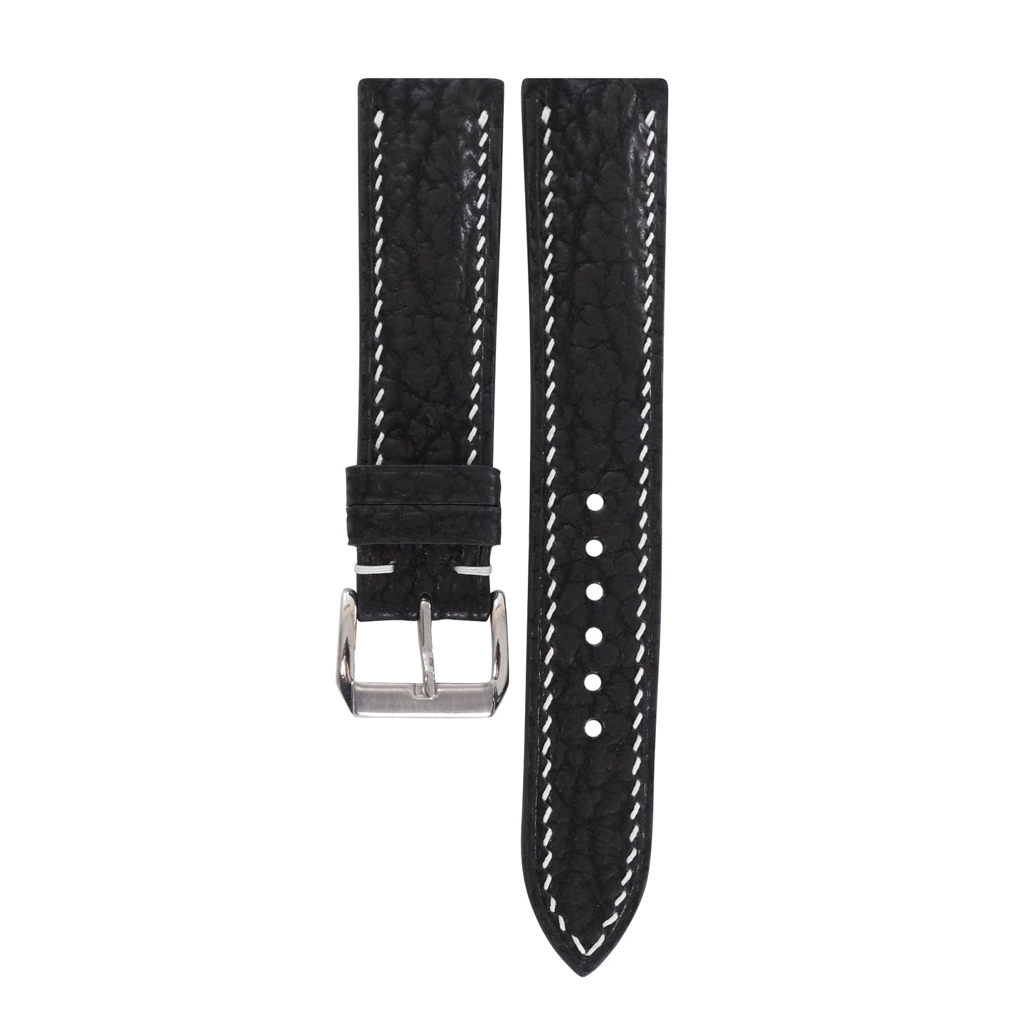 Black Shark Leather Watch Strap