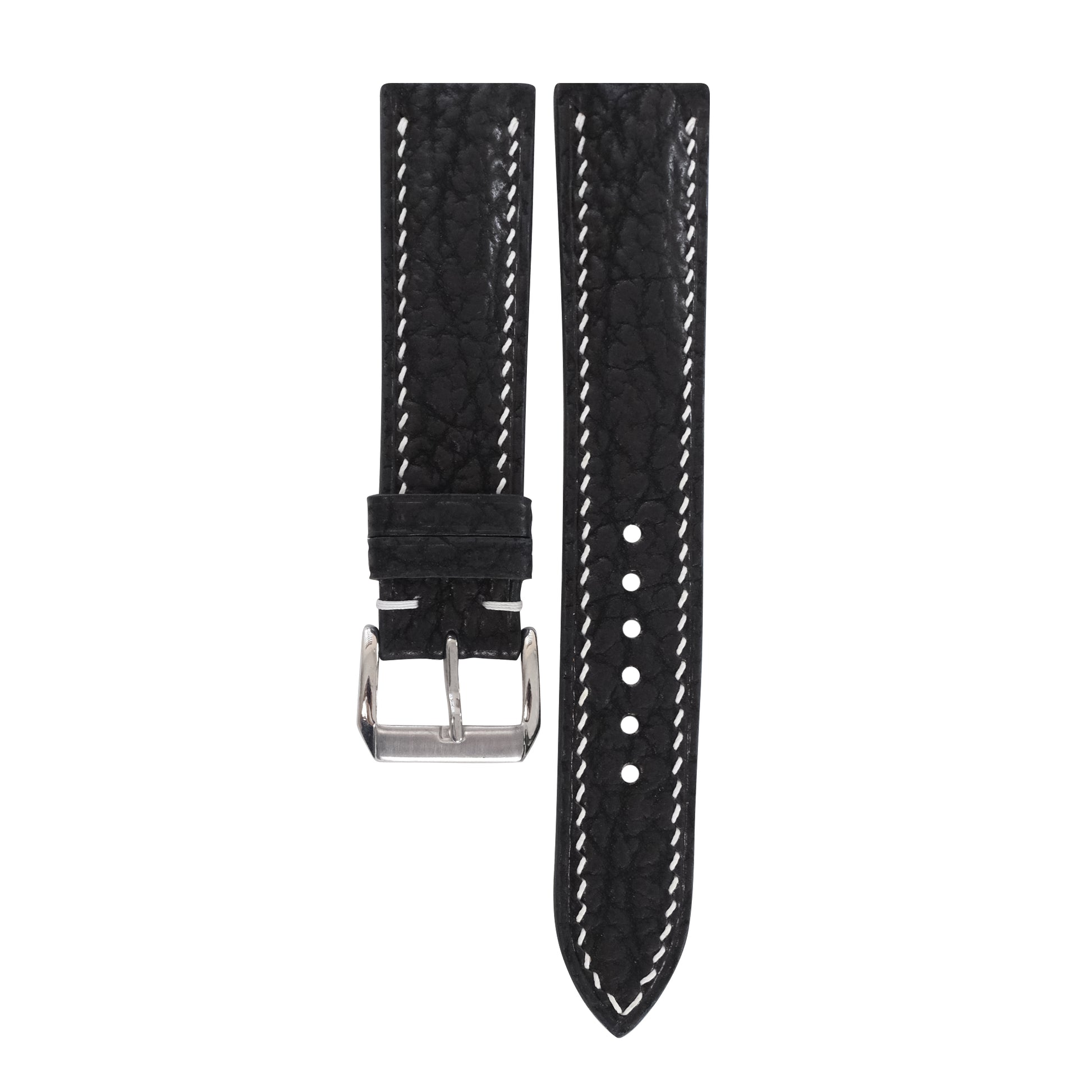 Black Shark Leather Watch Strap