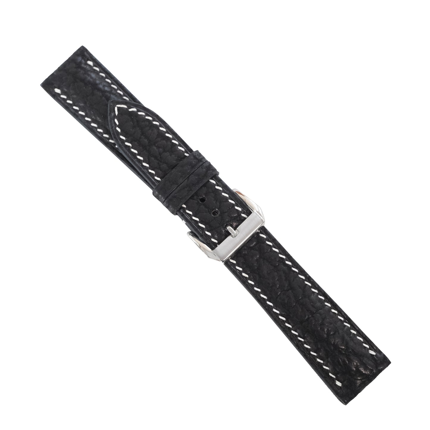 Black Shark Leather Watch Strap