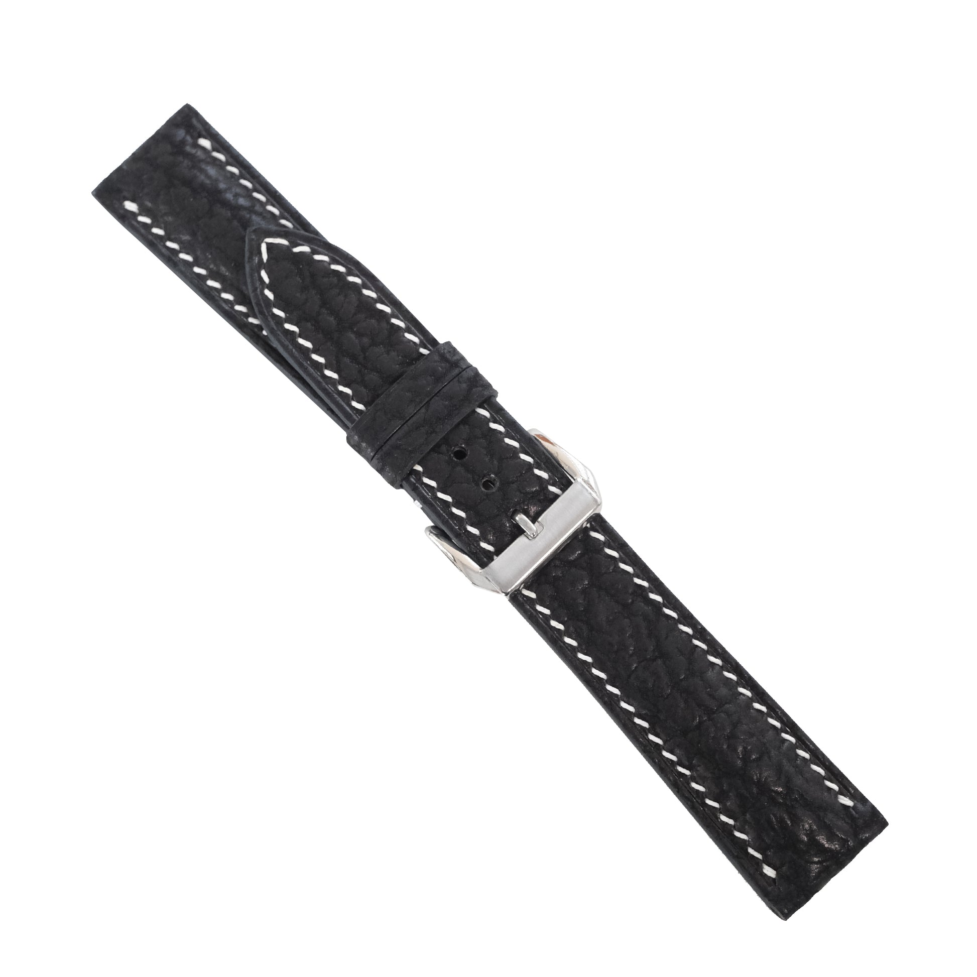 Black Shark Leather Watch Strap