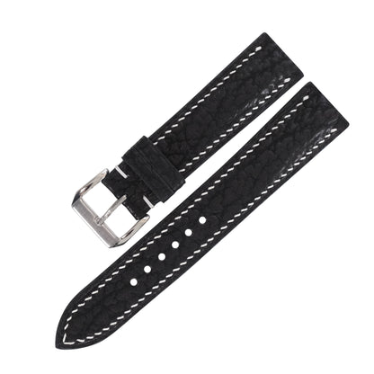 Black Shark Leather Watch Strap