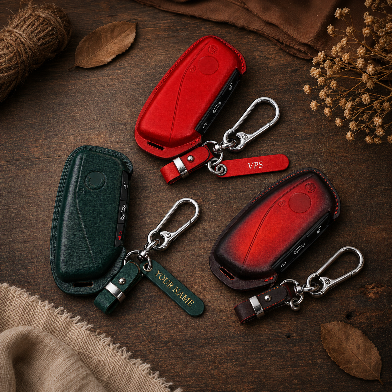 BMW Series Leather Key Fob Cover