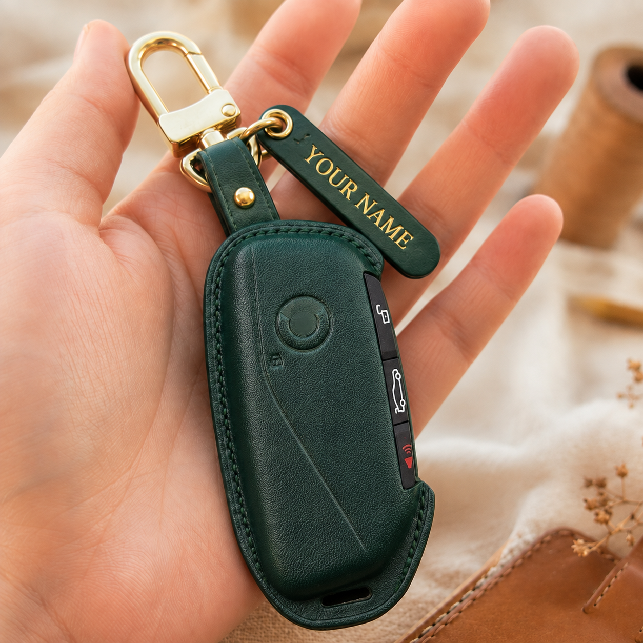 BMW Series Leather Key Fob Cover