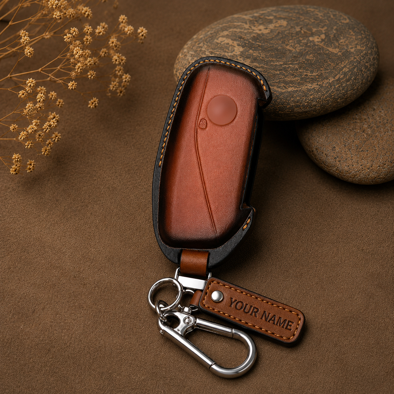 BMW X Series Leather Key Fob Cover - Patina