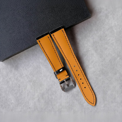 Customizable Black Alligator Leather Watch Strap