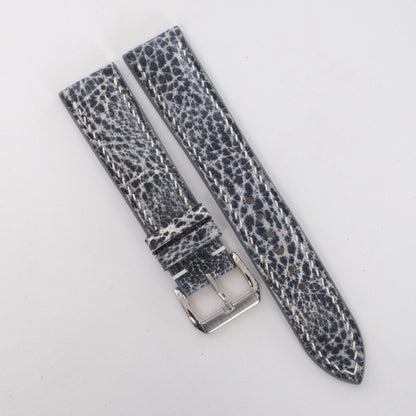 Distressed Blue Gray Shark Leather Watch Strap