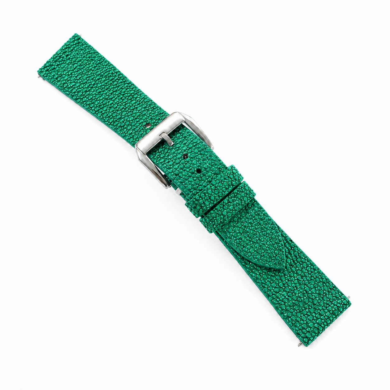 Emerald Green Stingray Leather Watch Strap - Photo 4