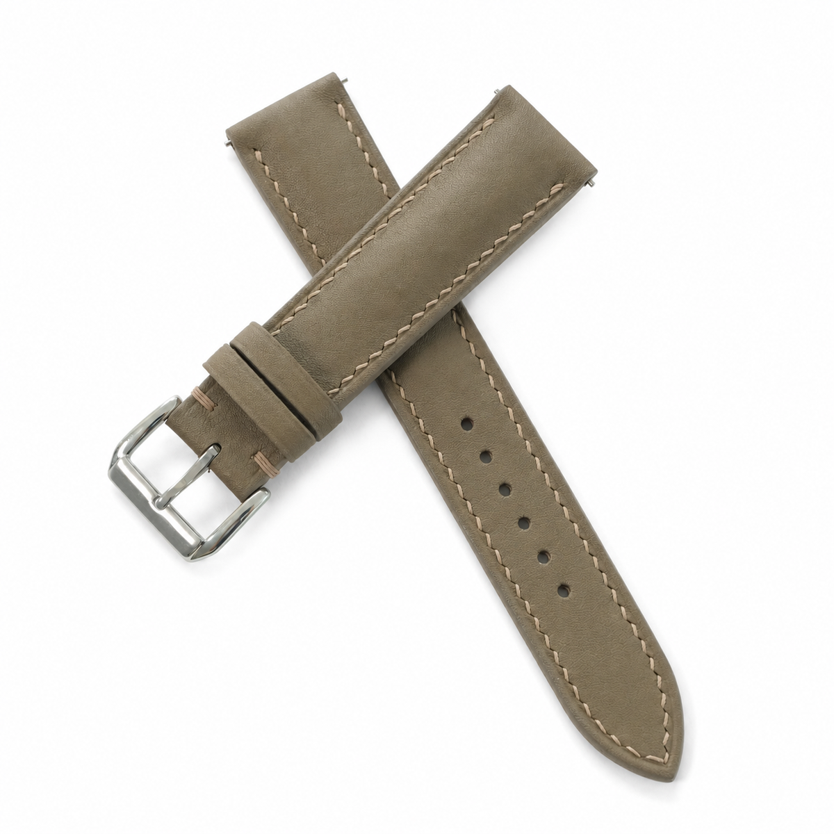 Etoupe Taupe Swift Leather Watch Strap - Photo 2