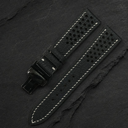Flat Rally Small Epsom Leather Watch Strap