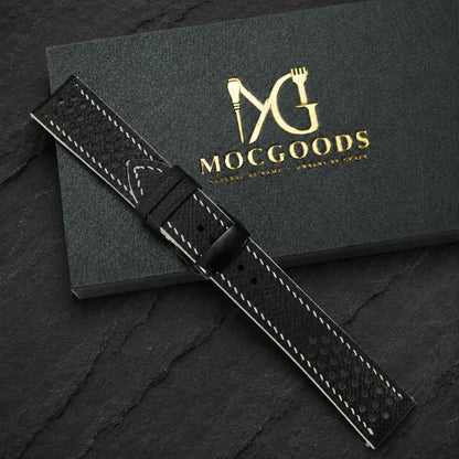 Flat Rally Small Epsom Leather Watch Strap