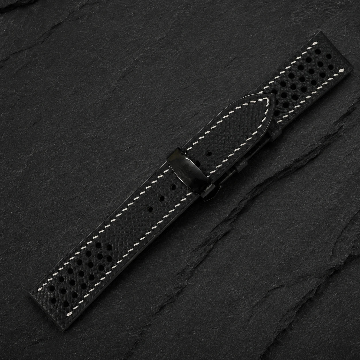 Flat Rally Small Epsom Leather Watch Strap