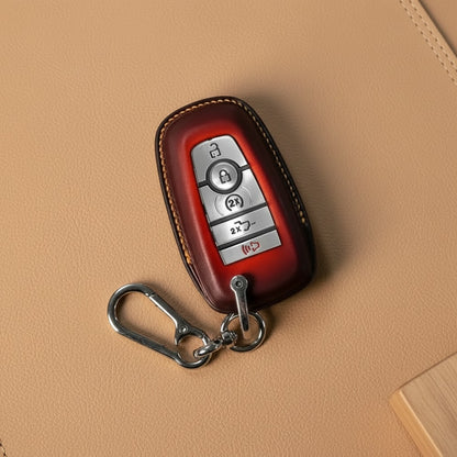 Custom Leather Key Fob Cover for Ford Maverick - View 5