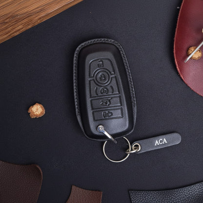 Custom Leather Key Fob Cover for Ford Maverick - View 7