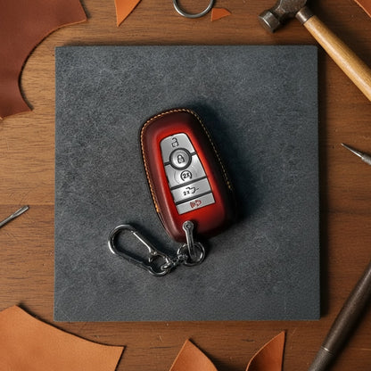 Custom Leather Key Fob Cover for Ford Maverick - View 8