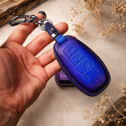 Ford Mustang smart key leather cover