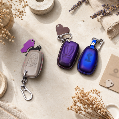 Ford Mustang smart key leather cover