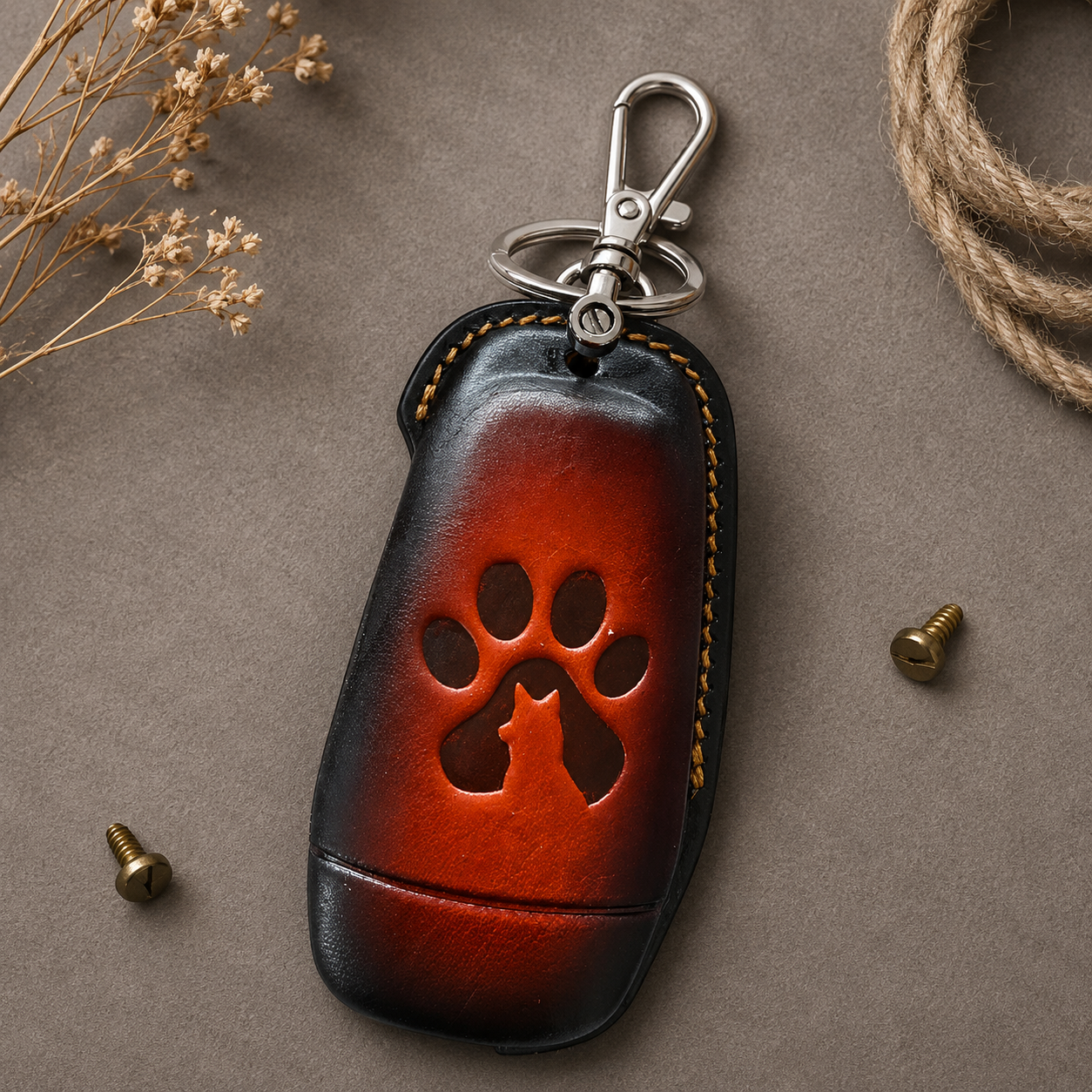 Ford flip key leather cover - custom design