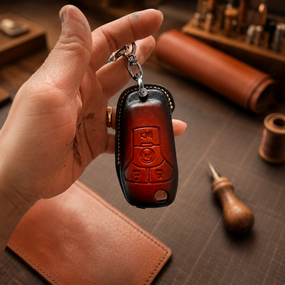 Ford flip key leather cover - custom design