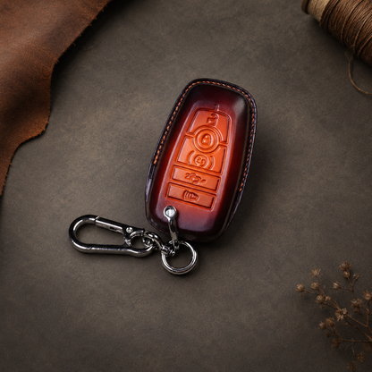 Custom Leather Key Fob Cover for Ford Trucks - View 4