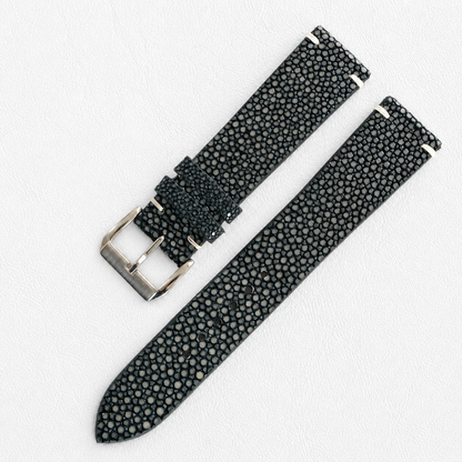 Gray Stingray Leather Watch Strap