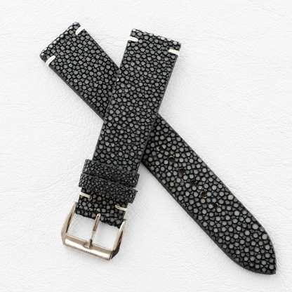 Gray Stingray Leather Watch Strap