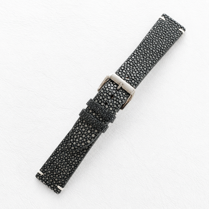Gray Stingray Leather Watch Strap