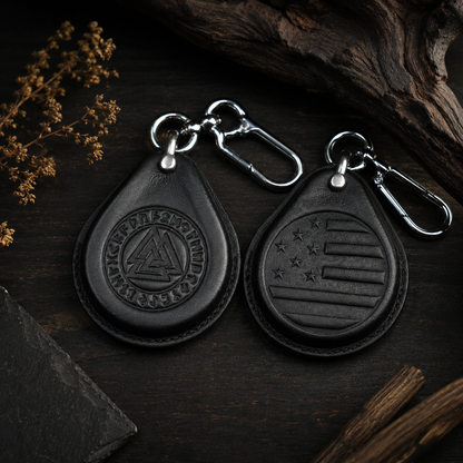 Harley-Davidson Street Glide black leather keyless fob cover