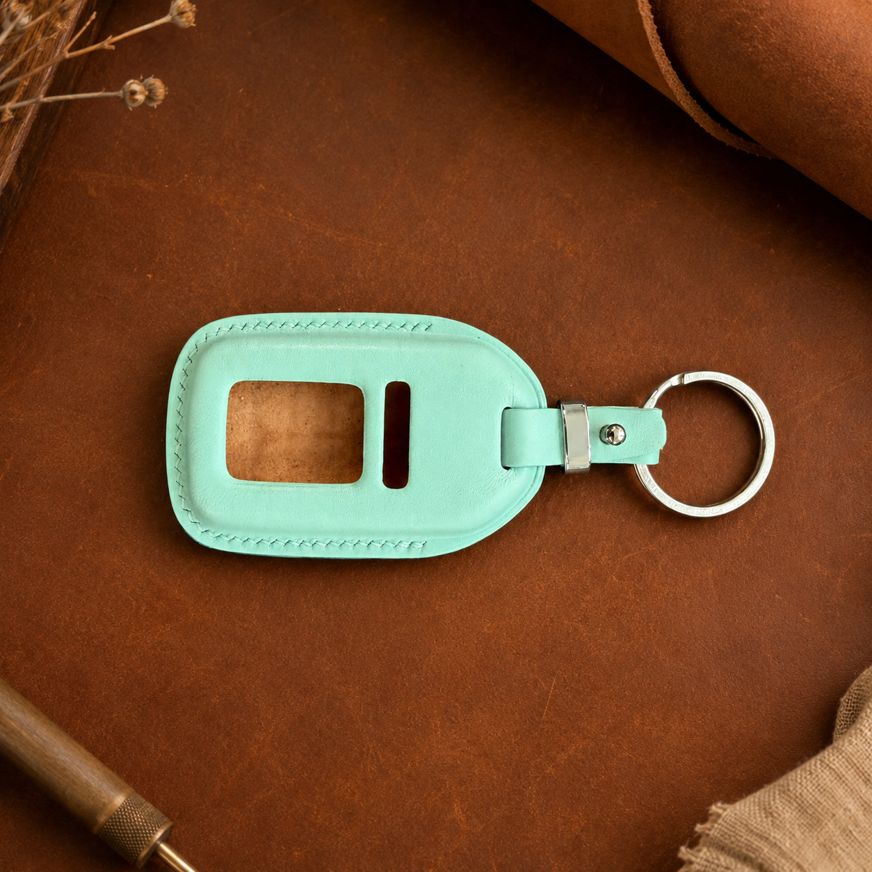 Honda Accord Civic leather smart key cover