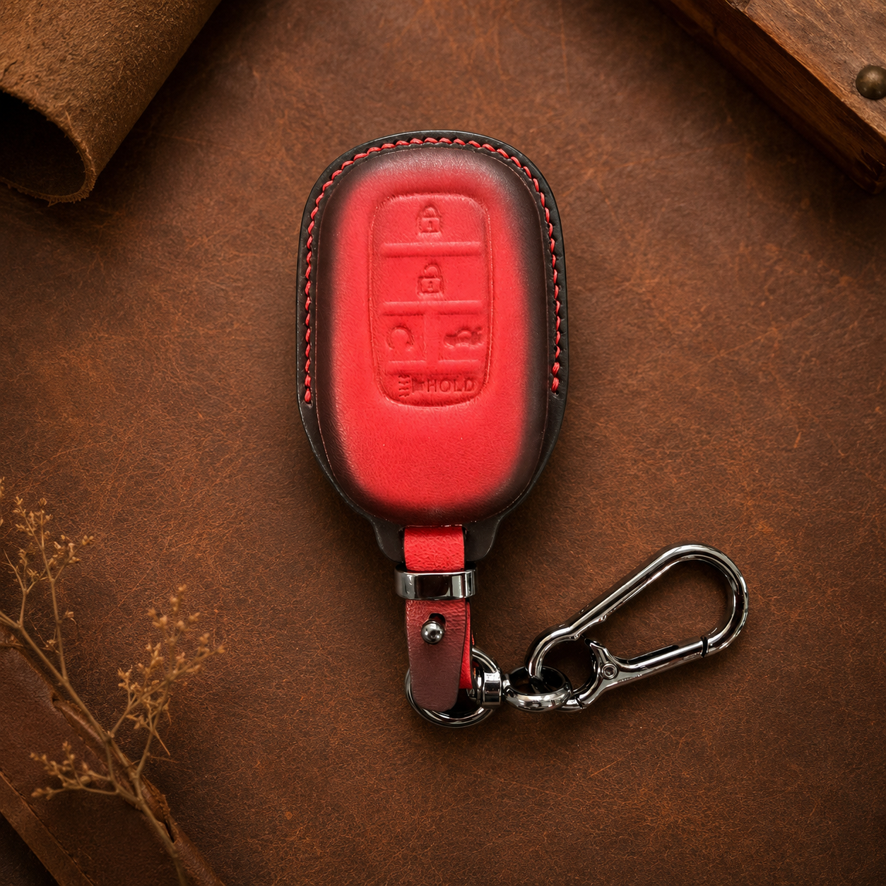 Honda Accord Civic leather smart key cover