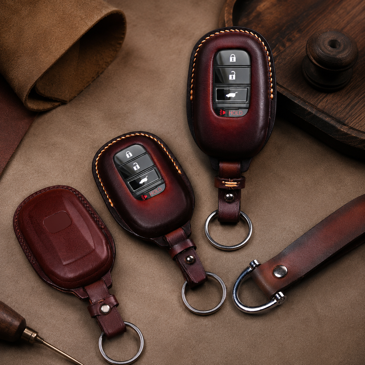 Honda smart key leather cover