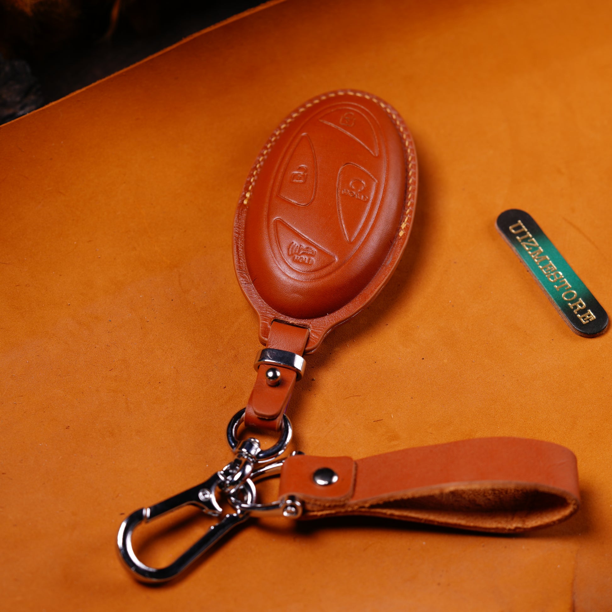 Hyundai smart key case leather